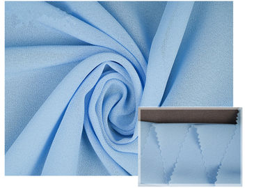 Yaz Elbise / Pantolon için% 100 Polyester Yumuşak Açık Mavi Şifon Kumaş Nefes