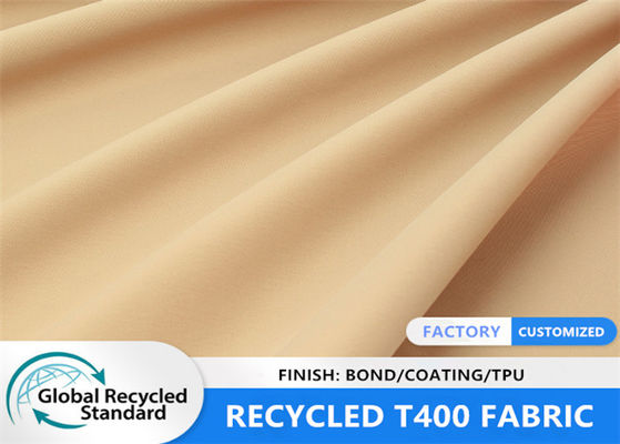 Geri Dönüşümlü PET T400 Polyester Suya Dayanıklı Eko 50D Kışlık Ceket Kumaş